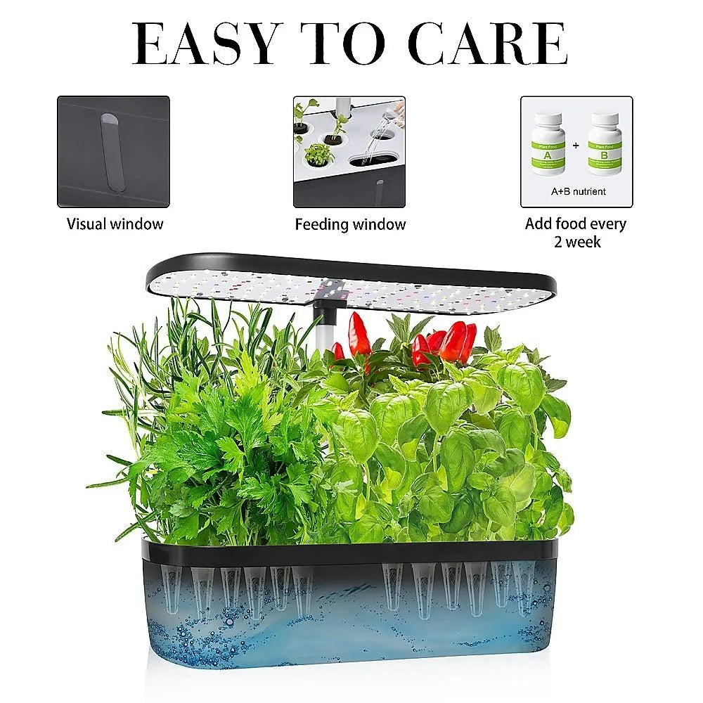 Hydroponics Growing System Indoor Germination Kit 12 Pods Home Gardening LED - Image 4