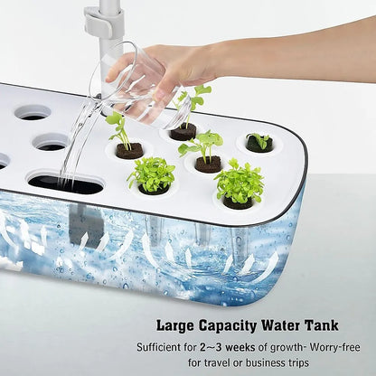Hydroponics Growing System Indoor Germination Kit 12 Pods Home Gardening LED - Image 6