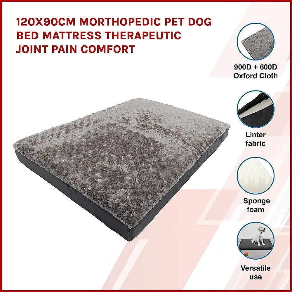 120x90cm Orthopedic Pet Dog Bed Mattress Therapeutic Joint Pain Comfort - Image 3