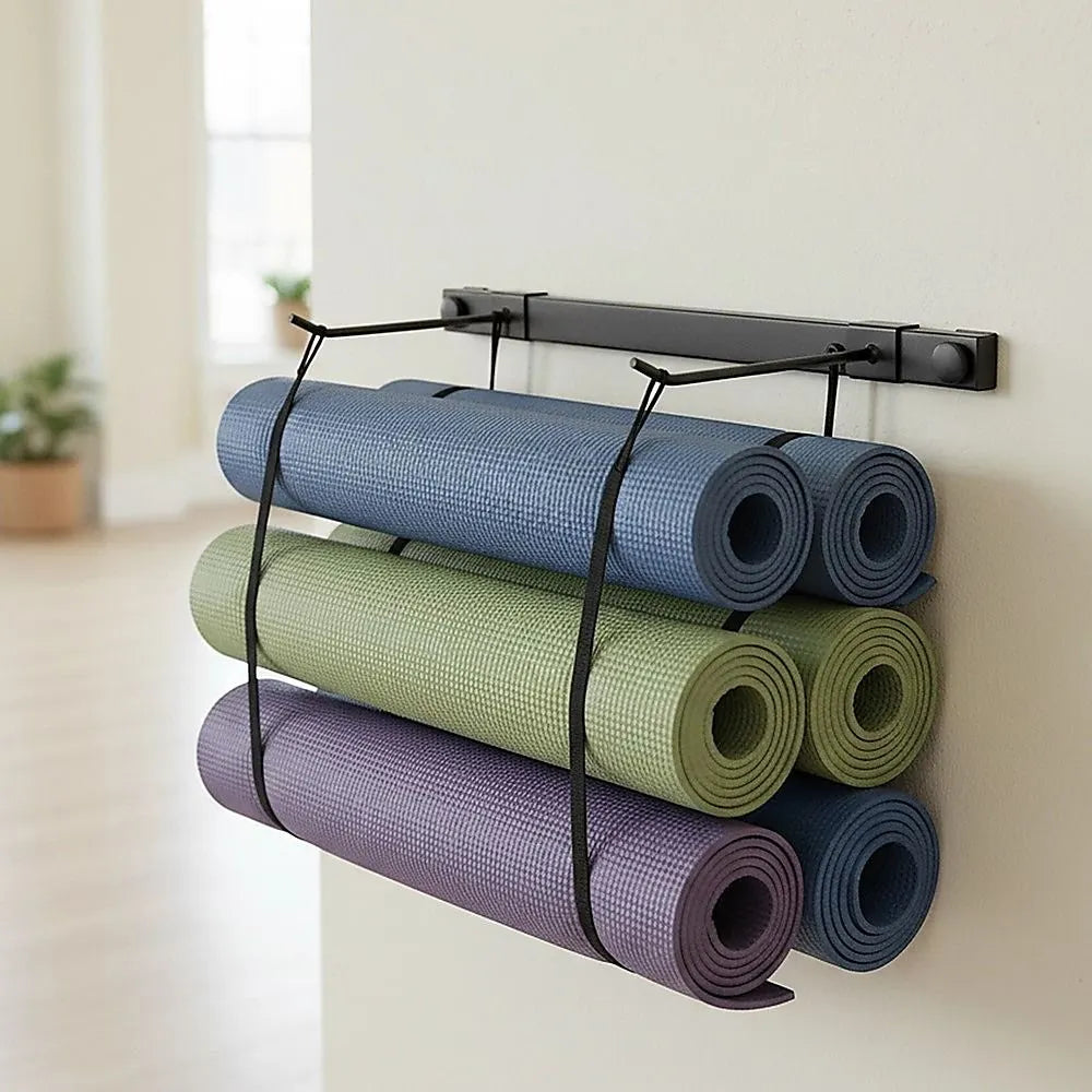 Wall Yoga Mat Gym Storage Rack Gymnastics - Image 2