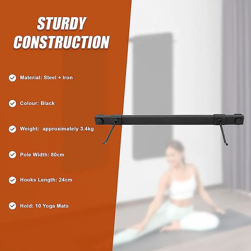 Wall Yoga Mat Gym Storage Rack Gymnastics - Image 5