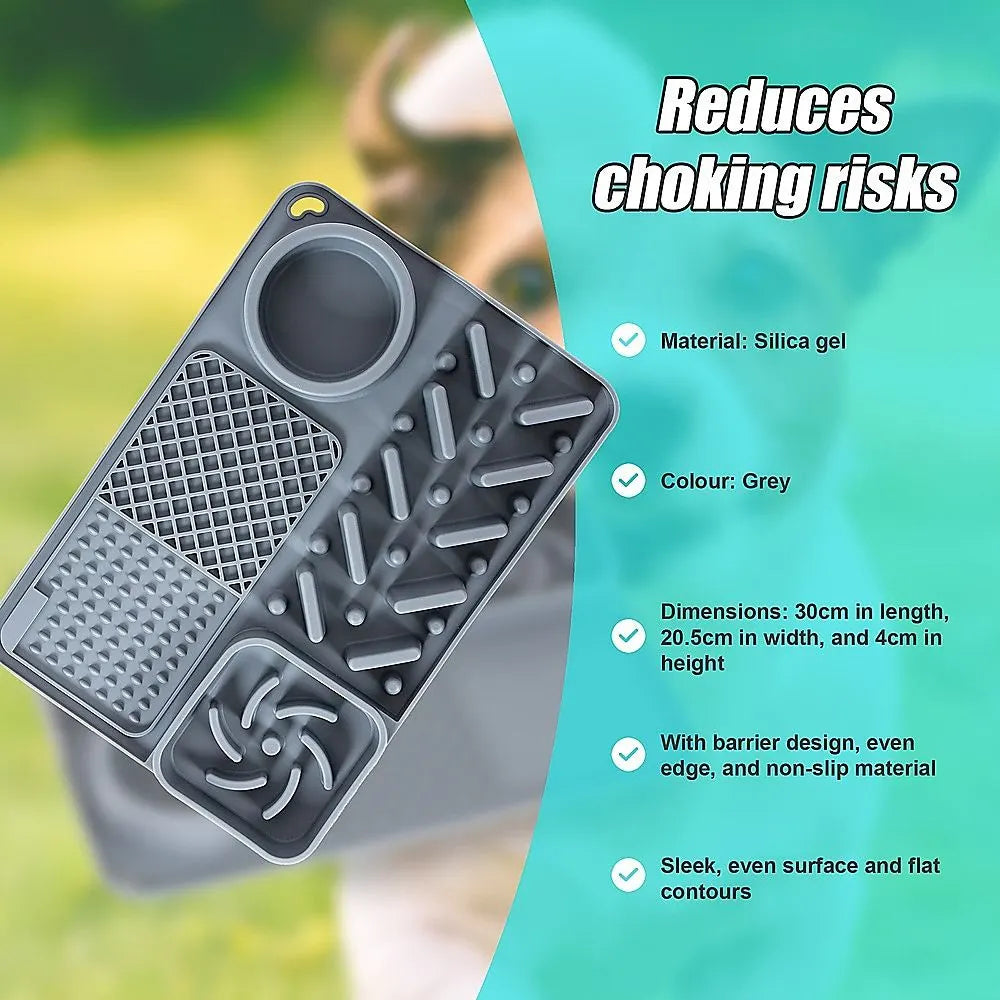 Pet Licking Mat Bite Resistant Non-Slip Slow Feeder - Image 3