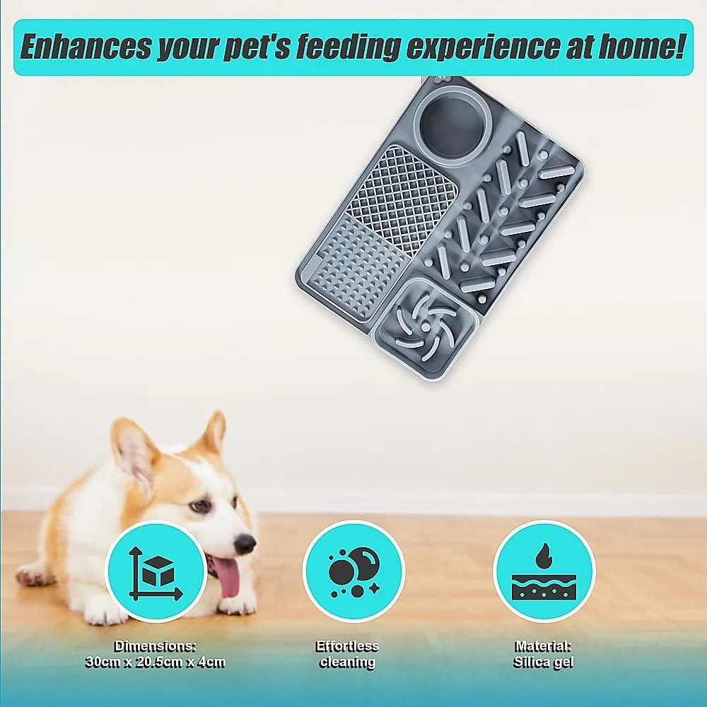 Pet Licking Mat Bite Resistant Non-Slip Slow Feeder - Image 5
