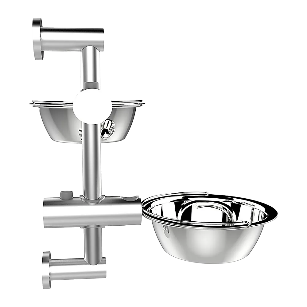 Wall Mounted Dog Bowl Adjustable Height Pet Feeder For Easy Feeding