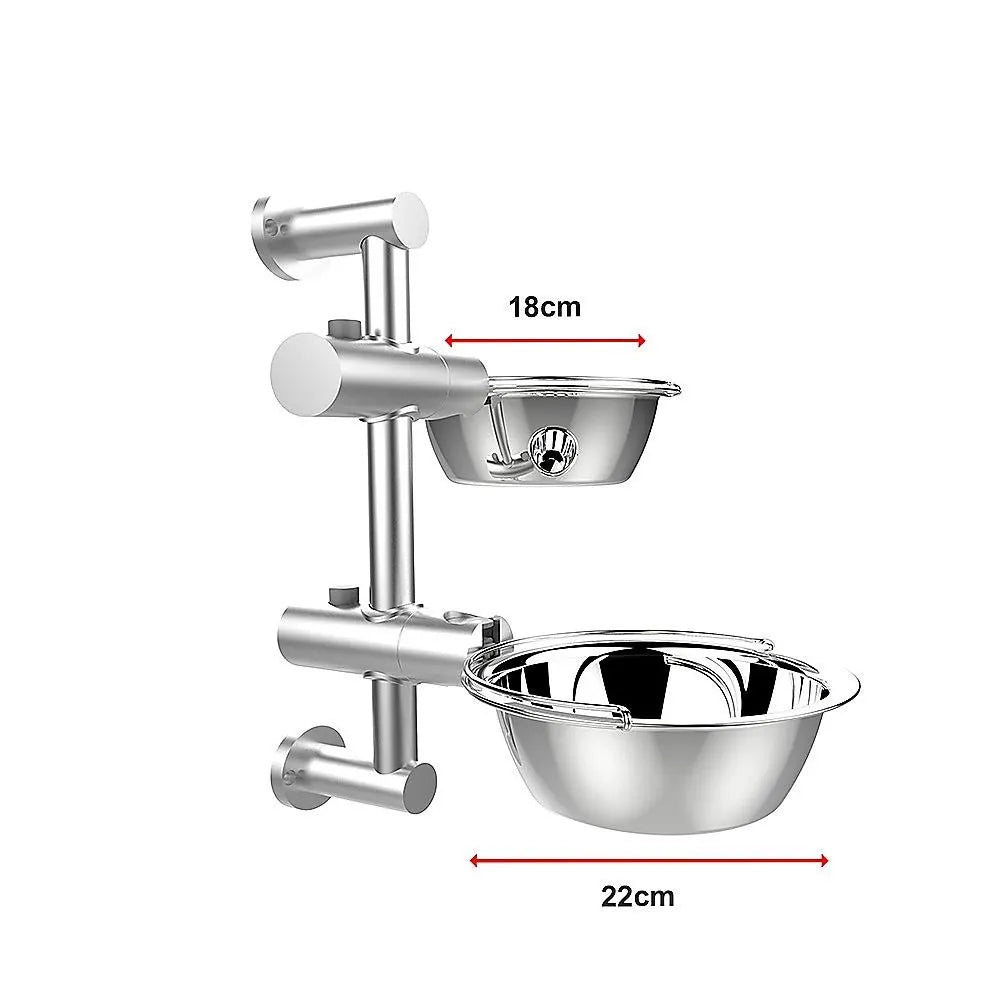 Wall Mounted Dog Bowl Adjustable Height Pet Feeder For Easy Feeding - Image 9