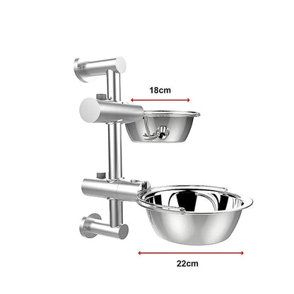 Wall Mounted Dog Bowl Adjustable Height Pet Feeder For Easy Feeding - Image 9