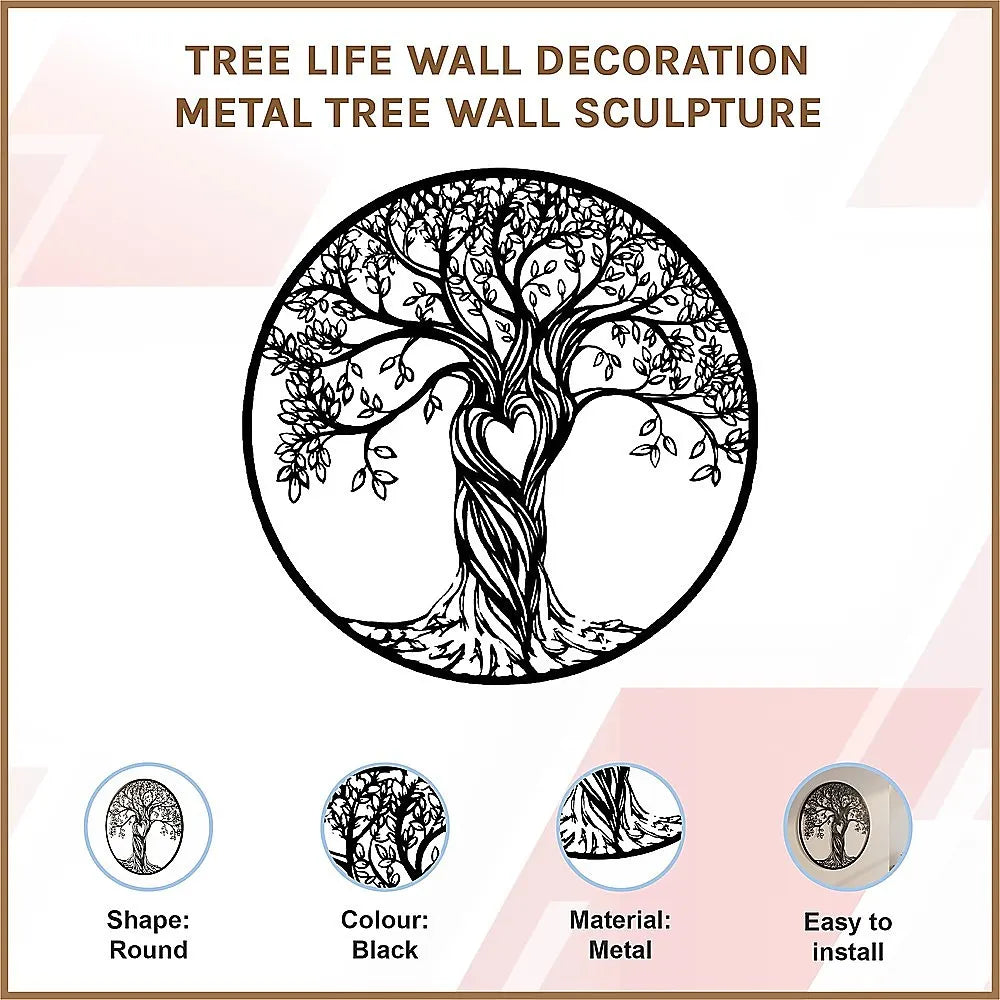 Tree Life Wall Decoration Metal Tree Wall Sculpture - Image 3