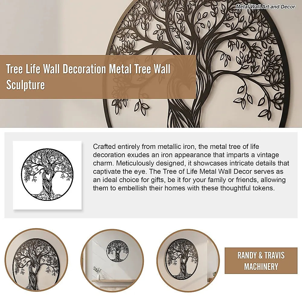 Tree Life Wall Decoration Metal Tree Wall Sculpture - Image 8