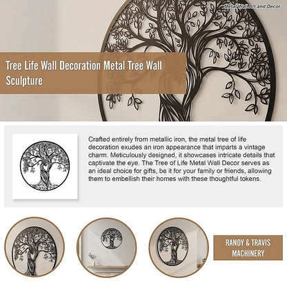 Tree Life Wall Decoration Metal Tree Wall Sculpture - Image 8