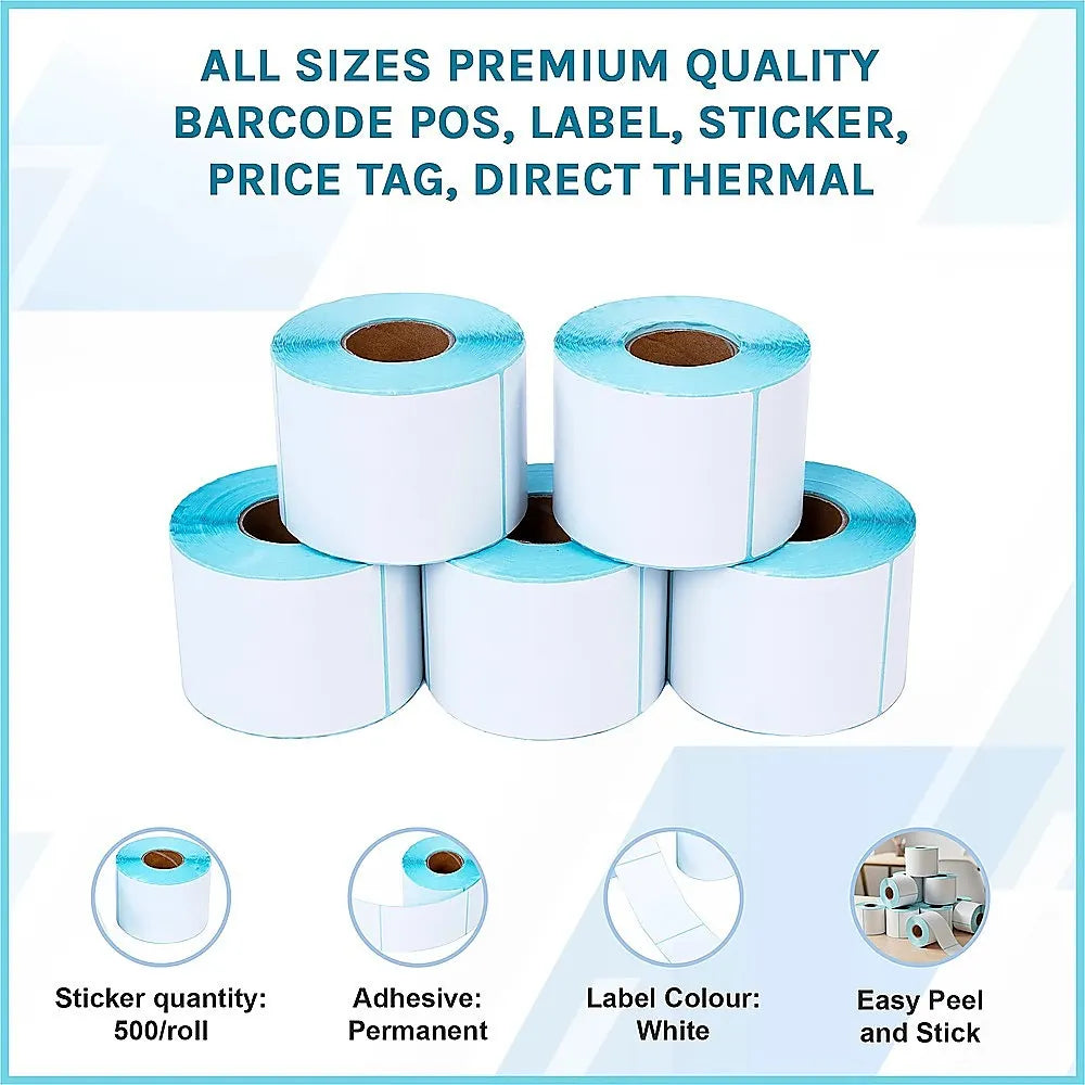 All Sizes Premium Quality Barcode POS, Label, Sticker, Price tag, Direct Thermal - Image 3