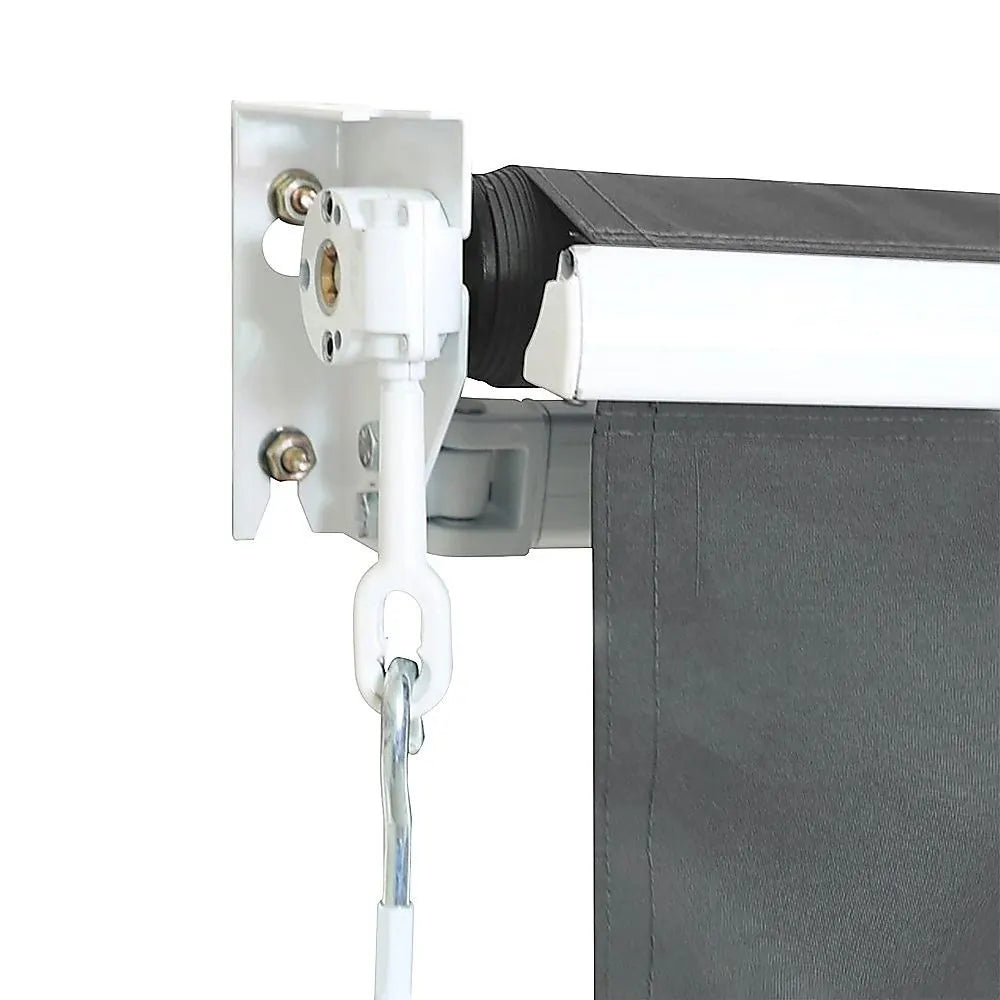 Outdoor Folding Arm Awning Retractable Sunshade Canopy Grey 5.0m x 2.5m - Image 4