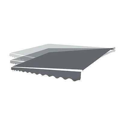 Outdoor Folding Arm Awning Retractable Sunshade Canopy Grey 5.0m x 2.5m - Image 6