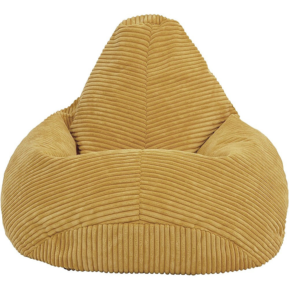 Jumbo Cord Beanbag Chair Cover Unfilled Large Bean Bag - Mustard - Image 2