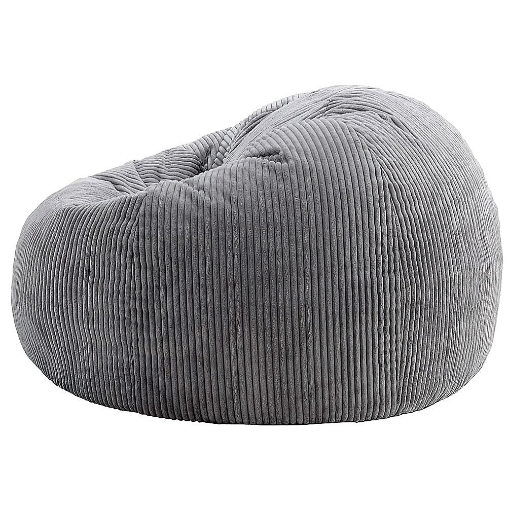 Jumbo Cord Beanbag Chair Cover Unfilled Large Bean Bag - Grey - Image 4