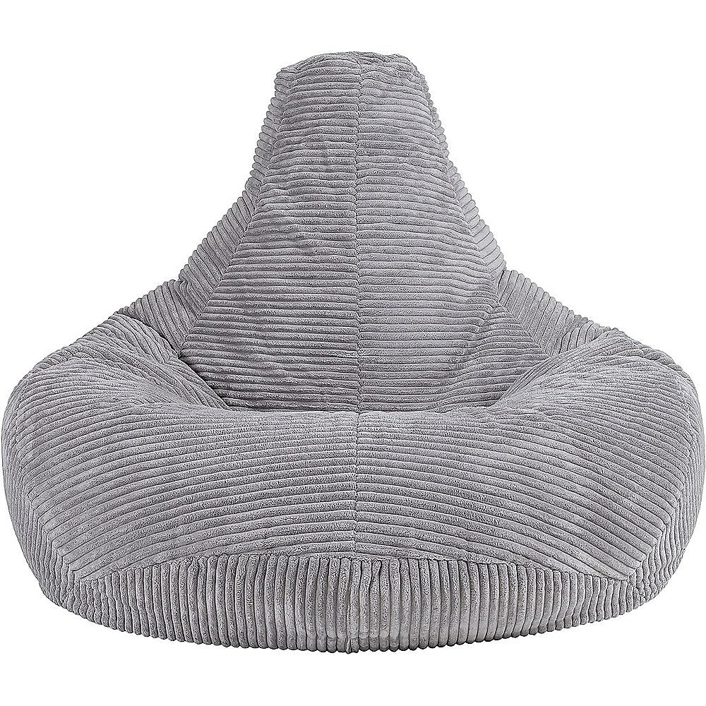 Jumbo Cord Beanbag Chair Cover Unfilled Large Bean Bag - Grey - Image 6