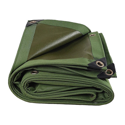 3x4M Army Heavy Duty Waterproof Canvas Tarp Tarpaulin Sun Blocked Dustproof - Image 3