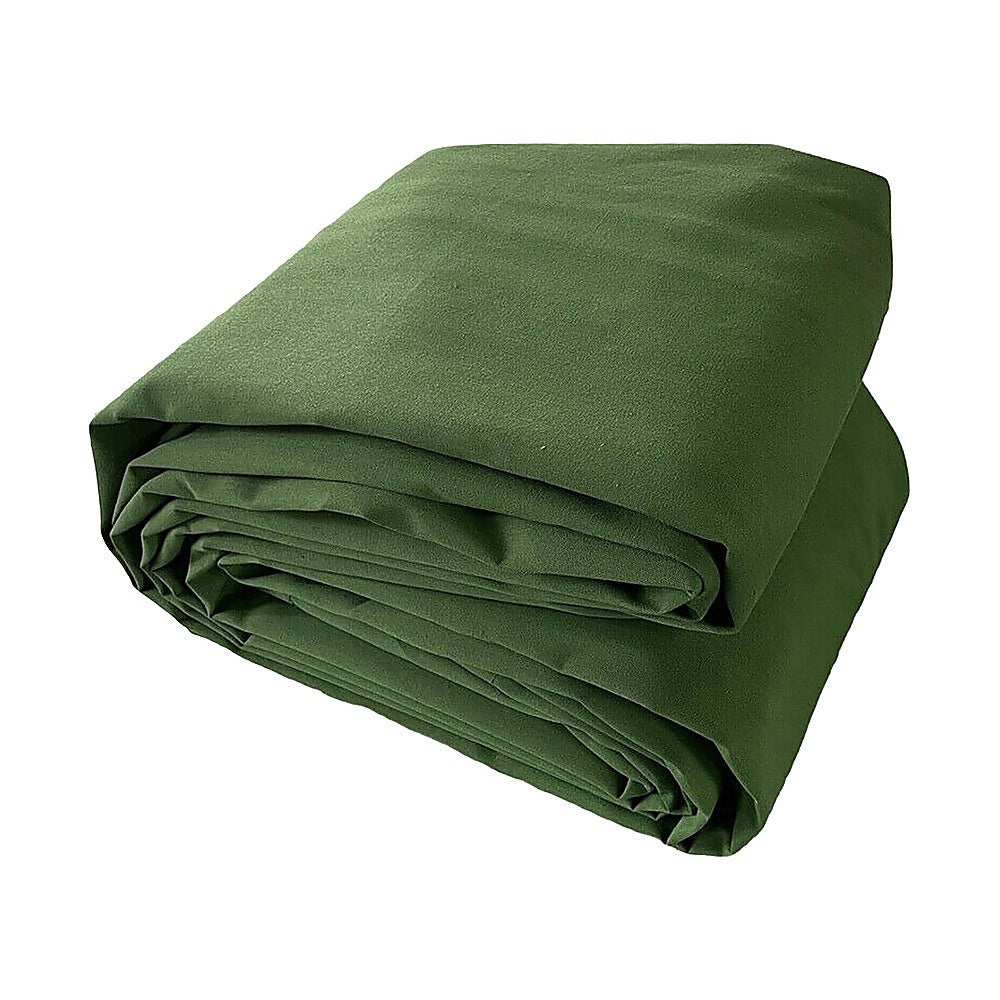 3x4M Army Heavy Duty Waterproof Canvas Tarp Tarpaulin Sun Blocked Dustproof - Image 6