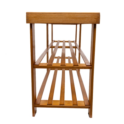 Bamboo Shoe Rack Wooden Bench Storage Organiser Cabinet Holder Stool - Image 6