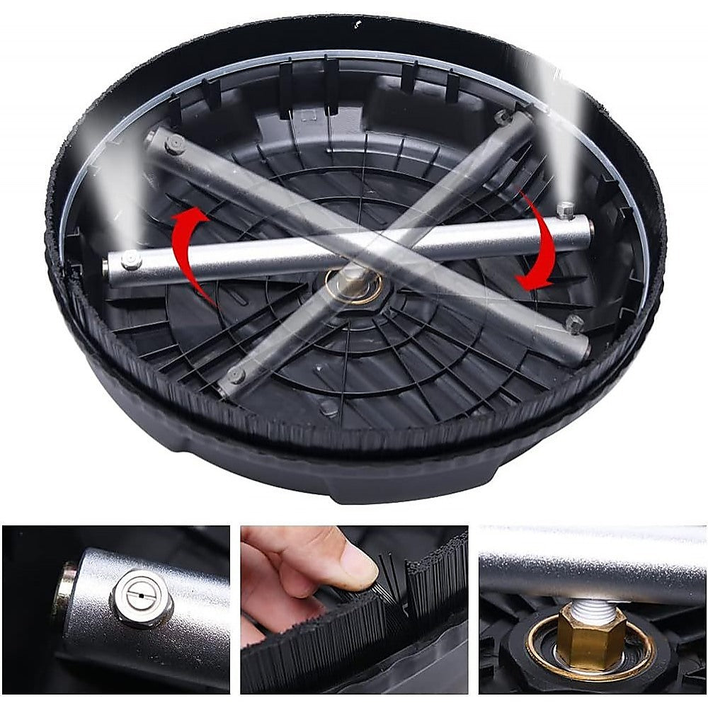 4000 PSI 44CM Pressure Washer Surface Cleaner with 2 Extension Wands - Image 3