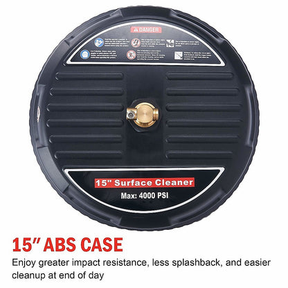 4000 PSI 44CM Pressure Washer Surface Cleaner with 2 Extension Wands - Image 4