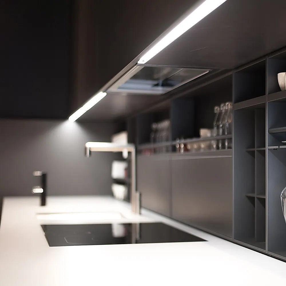 10 x 1M V-Style Aluminium LED Strip Light Channels for Cabinet Lighting - Image 2