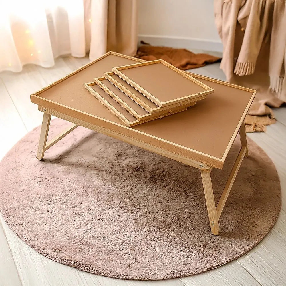 1500 Piece Wooden Jigsaw Puzzle Table – 67x87cm Puzzle Board with Folding Legs - Image 3