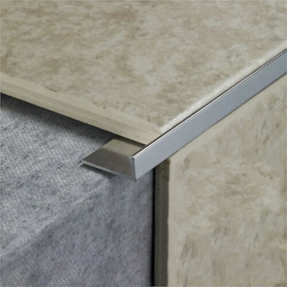 10 x Tile Trim Heavy Duty L Shaped Edge Aluminium 10mm - Image 2