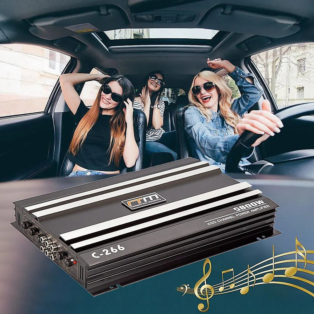 5800W Watt 4 Channel Car Truck Amplifier Stereo Audio Speaker Amp System Device - Image 2