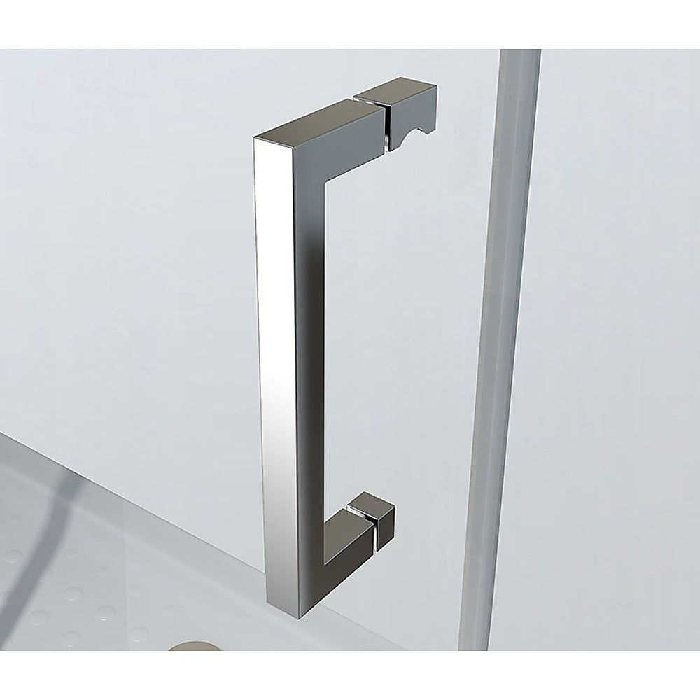 Adjustable 1300x800mm Single Door Corner Sliding Glass Shower Screen in Chrome - Image 3