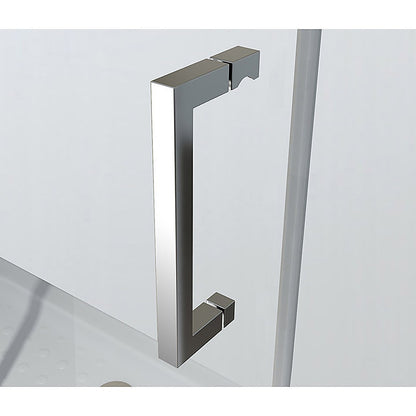 Adjustable 1300x800mm Single Door Corner Sliding Glass Shower Screen in Chrome - Image 3