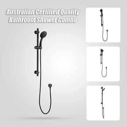 Hand Held Shower Rail Soap Dish Bathroom Set - Image 8