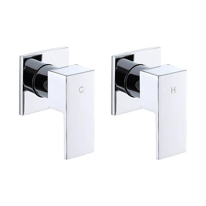 Bathroom Shower Bath Hot and Cold Square Mixer WATERMARK Certified in Chrome - Image 6