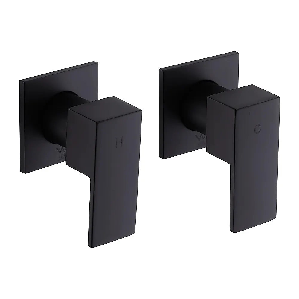 Bathroom Shower Bath Hot and Cold Square Mixer WATERMARK Certified in Black - Image 7