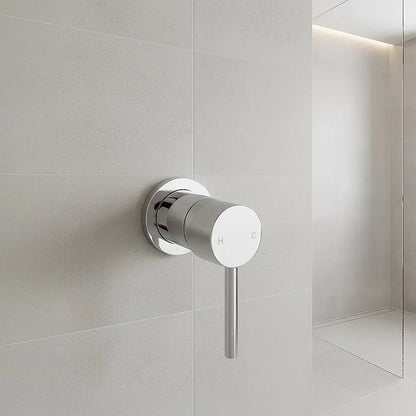 Single Round Shower Bath Mixer Tap Bathroom WATERMARK Approved - Image 2