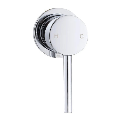 Single Round Shower Bath Mixer Tap Bathroom WATERMARK Approved - Image 7