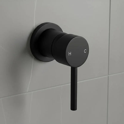 Single Round Shower Bath Mixer Tap Bathroom WATERMARK Approved - Image 2