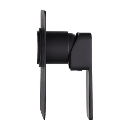 Single Square Shower Bath Mixer Tap Bathroom WATERMARK Approved in Black - Image 8