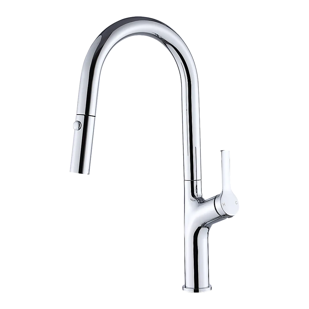 Kitchen Laundry Bathroom Basin Sink Pull Out Mixer Tap Faucet in Chrome - Image 4