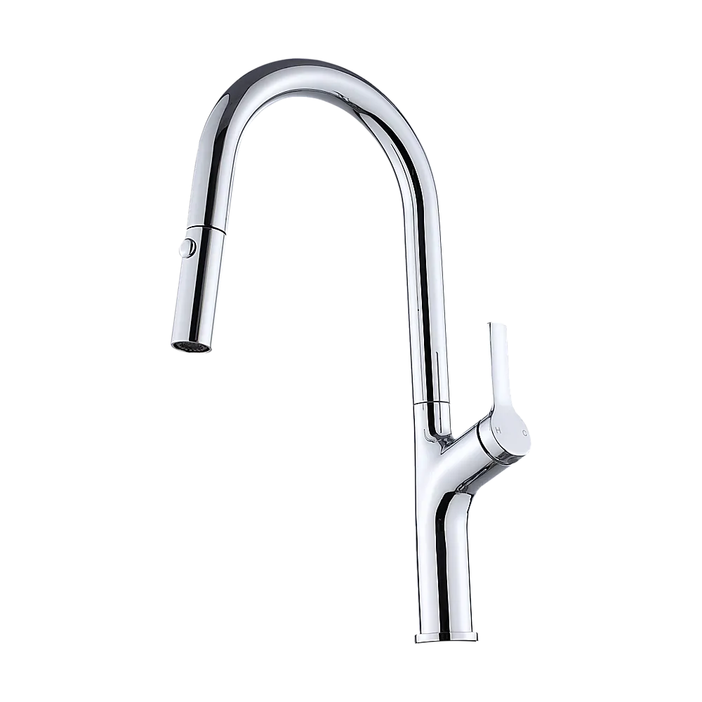 Kitchen Laundry Bathroom Basin Sink Pull Out Mixer Tap Faucet in Chrome - Image 6