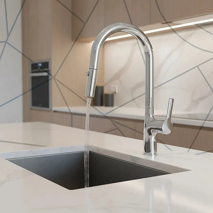 Kitchen Laundry Bathroom Basin Sink Pull Out Mixer Tap Faucet in Chrome - Image 7
