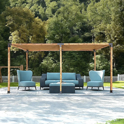 Roof Pergola Gazebo Shed Matte Black Steel Brackets and Coffee Screen DIY Kits - Image 2