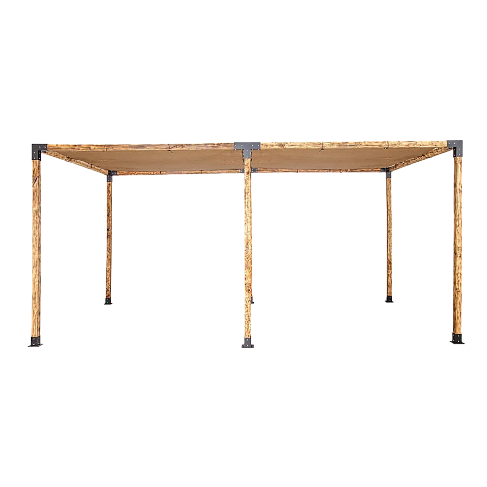 Roof Pergola Gazebo Shed Matte Black Steel Brackets and Coffee Screen DIY Kits - Image 9