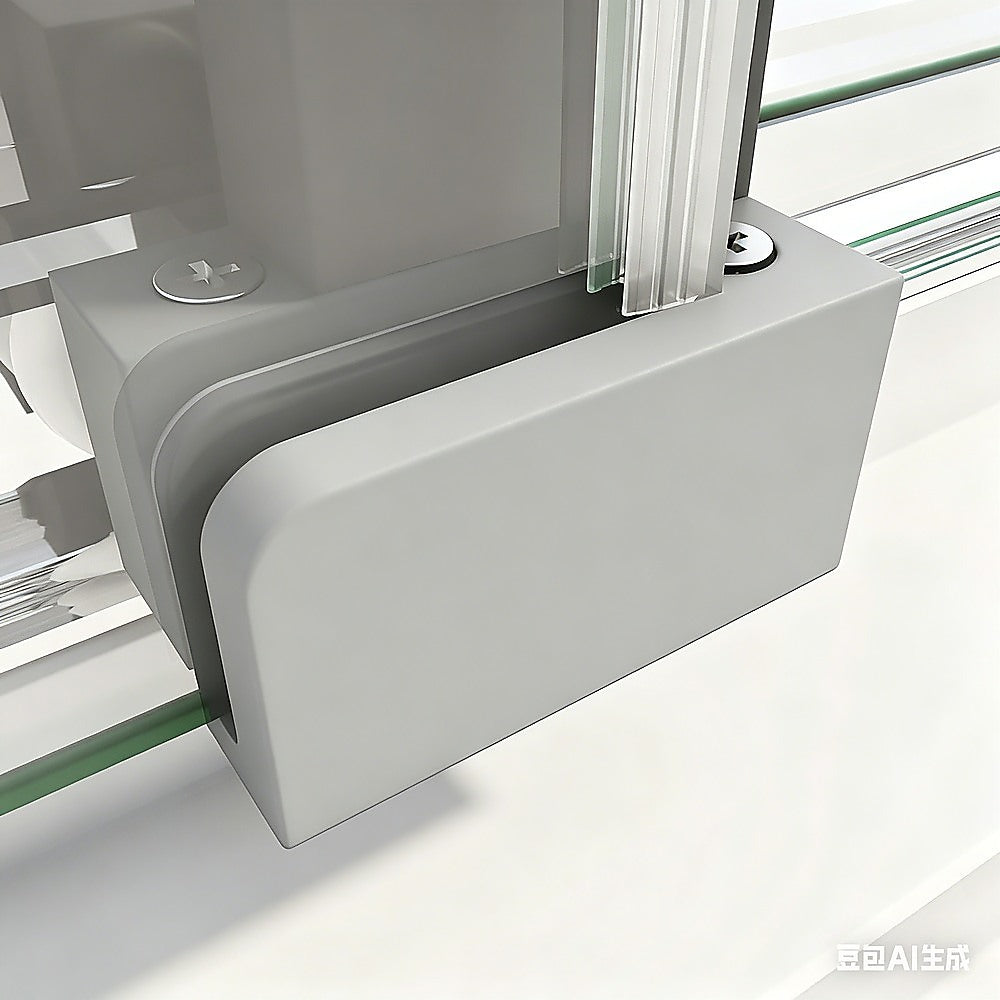 40mm Adjustable Contemporary Corner Sliding Chrome Shower Screen 86x92cm - Image 6