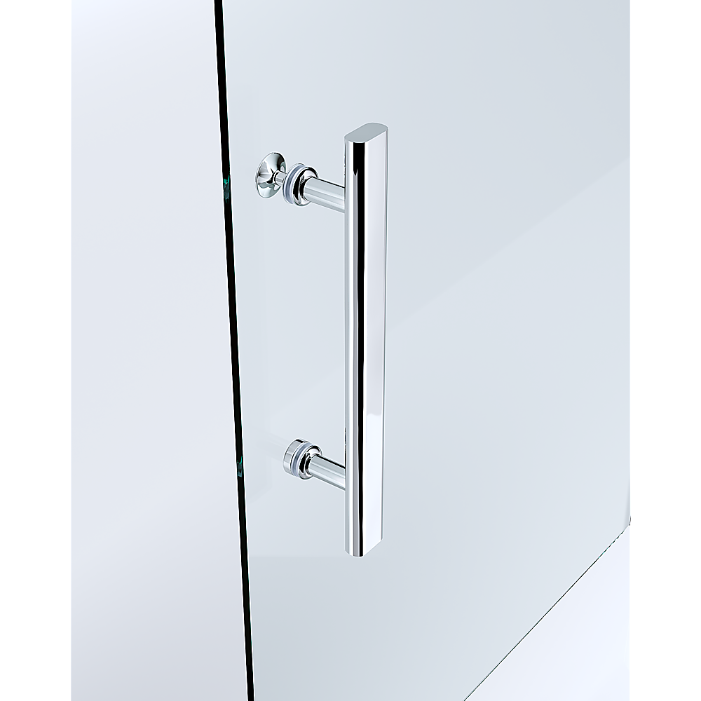 40mm Adjustable Contemporary Corner Sliding Chrome Shower Screen 86x92cm - Image 3