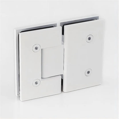 120cm Frameless Glass Bath Screen – Stainless Steel F-Brackets in White - Image 9