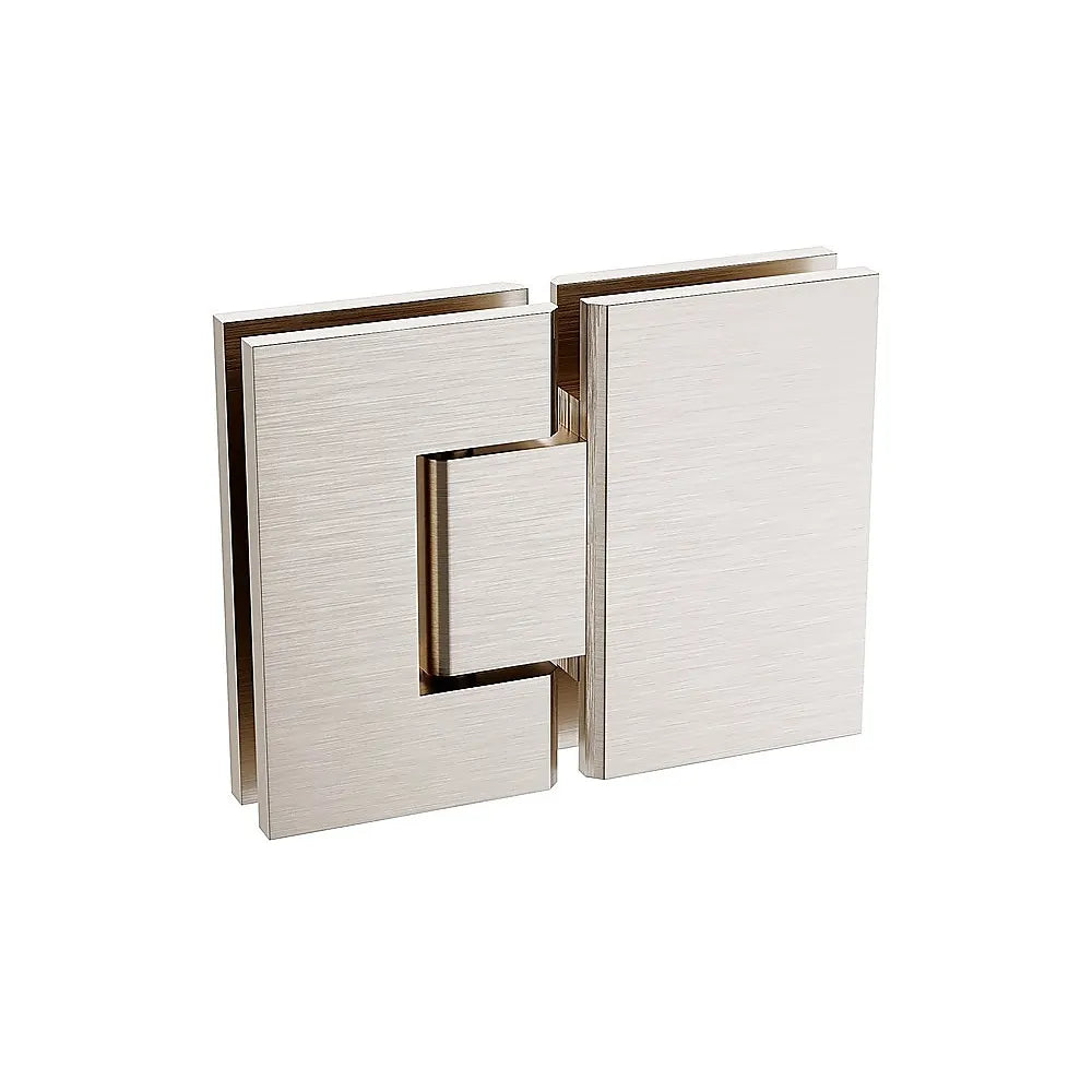 120cm Frameless Glass Bath Screen – Stainless Steel F-Brackets in Nickel - Image 7