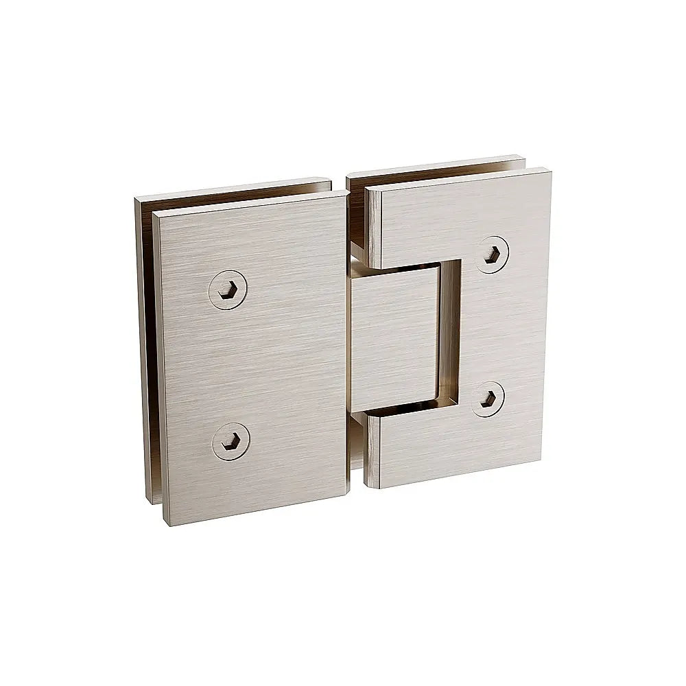 120cm Frameless Glass Bath Screen – Stainless Steel F-Brackets in Nickel - Image 9