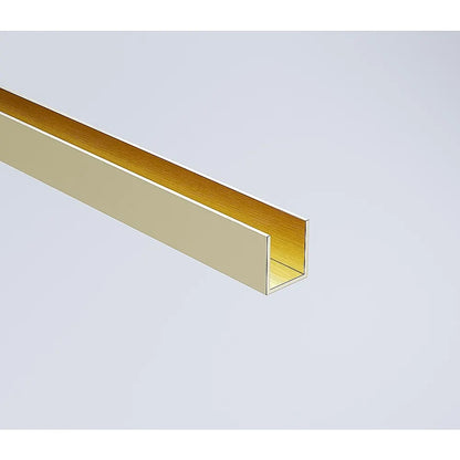 90cm Frameless Glass Bath Screen – Wall Channel with Brass Hinges in Gold Finish - Image 4