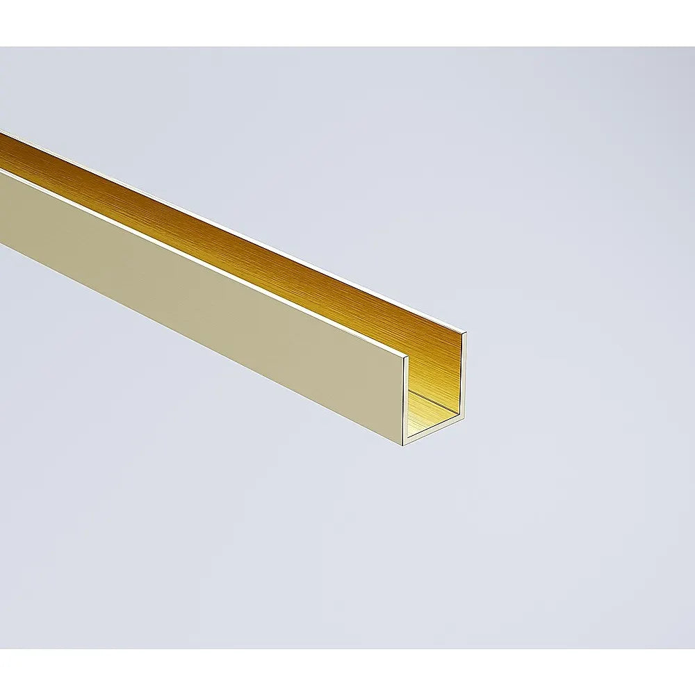 120cm Frameless Glass Bath Screen – Wall Channel with Brass Hinges in Gold Finish - Image 4