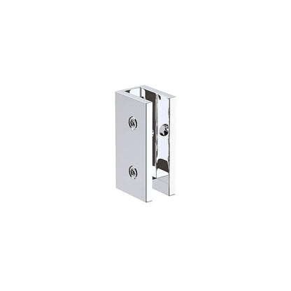 120cm Wall-to-Wall Frameless Shower Screen – Chrome U-Brackets and Floor U-Bracket with SS Hinges & Square Double Pull Handle - Image 5